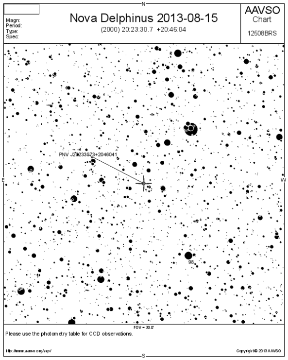 aavso finder for possible nova del