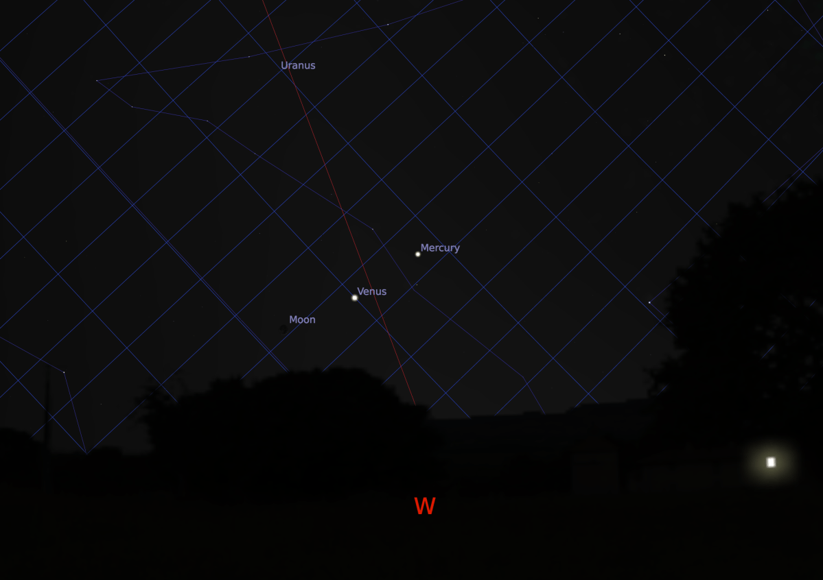 March 18th 2018 looking west right after sunset.