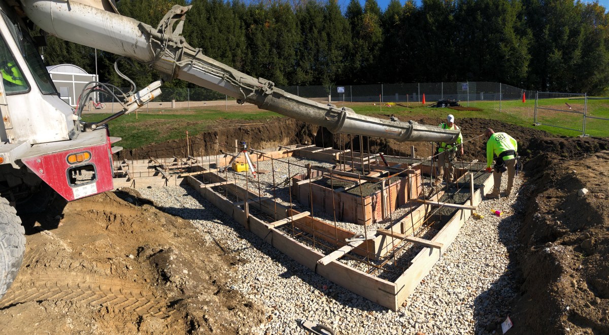 Initial Concrete Pour