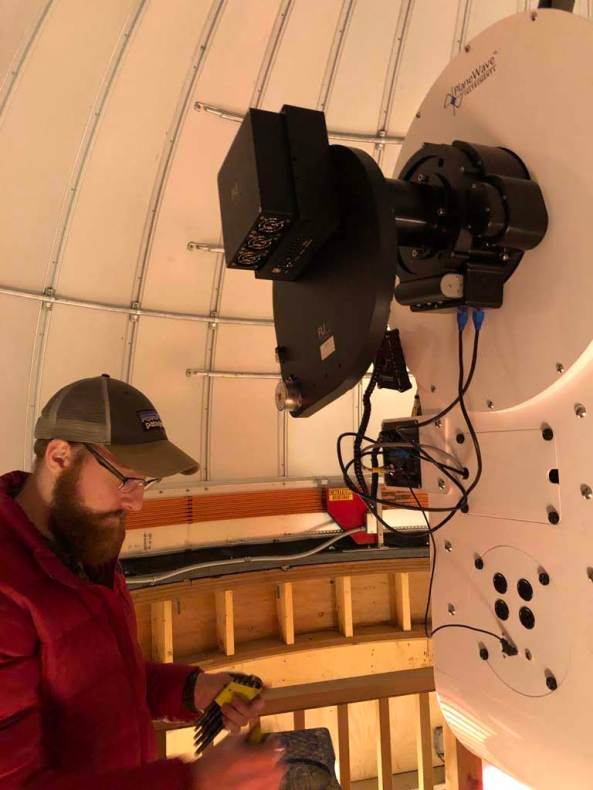 The pirmary CCD and filter wheel installed